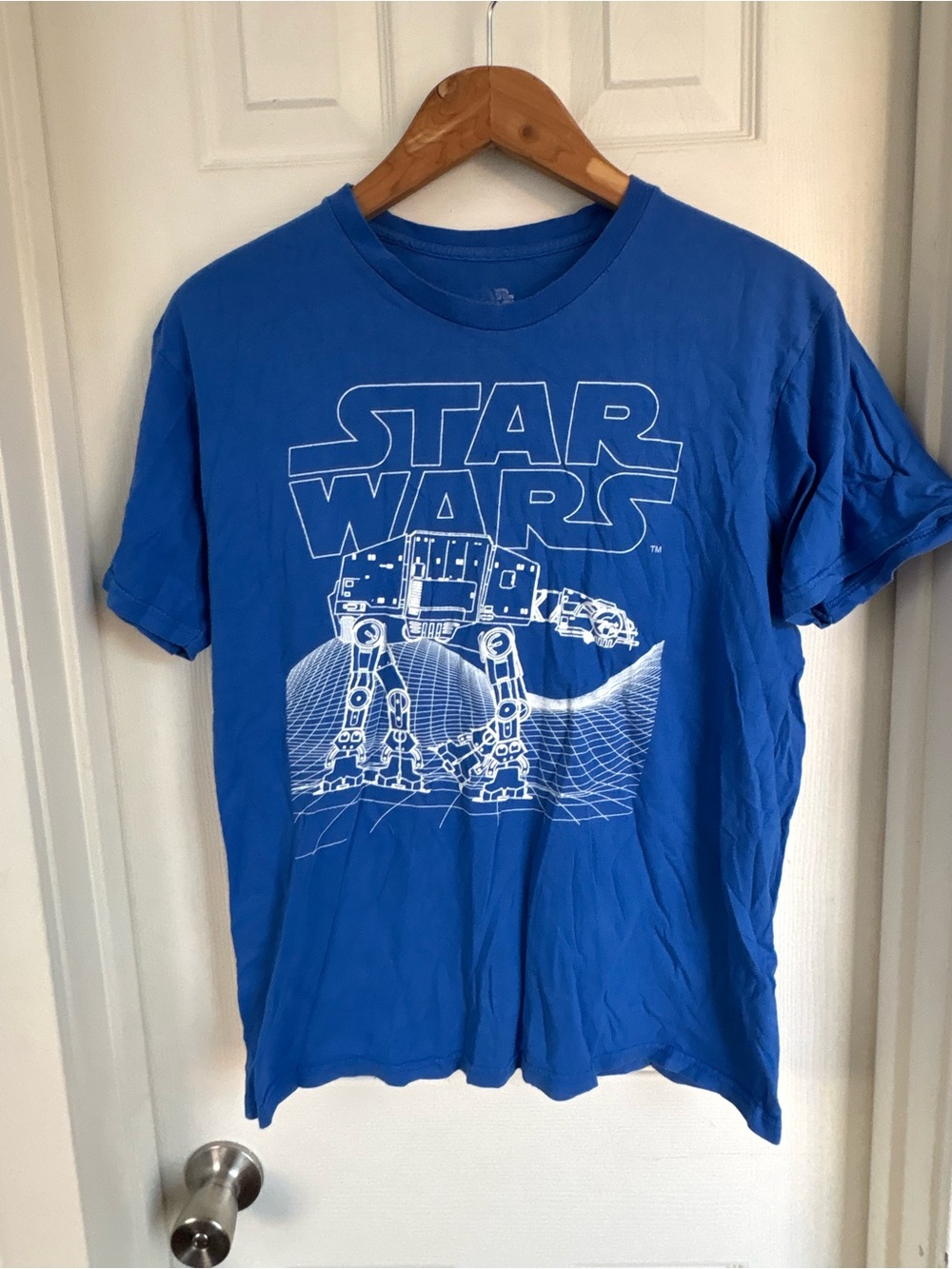 Star Wars Blue AT-AT Graphic Short Sleeve Tee
